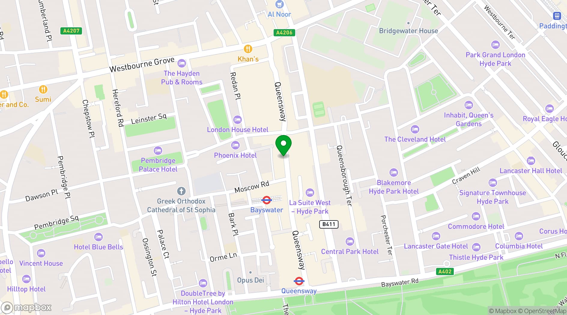 Map showing Preto Queensway