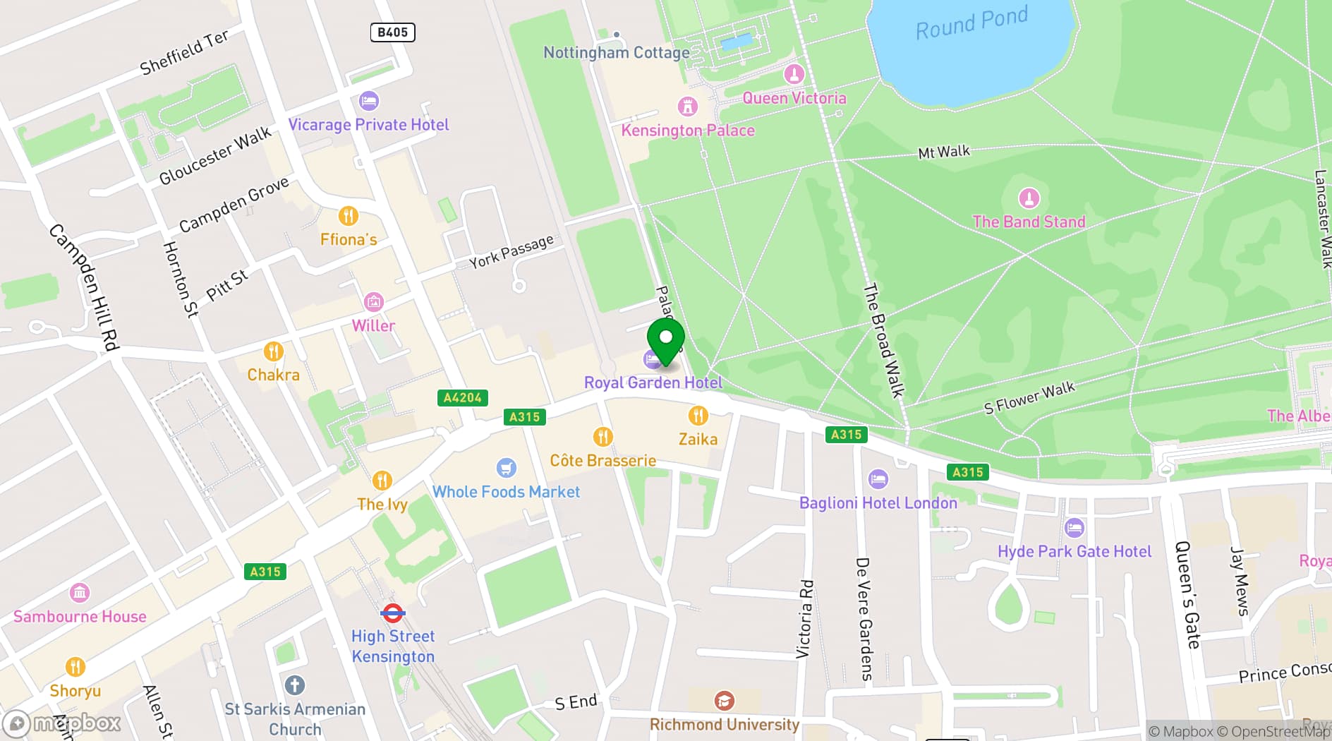 Map showing Gallery Club London