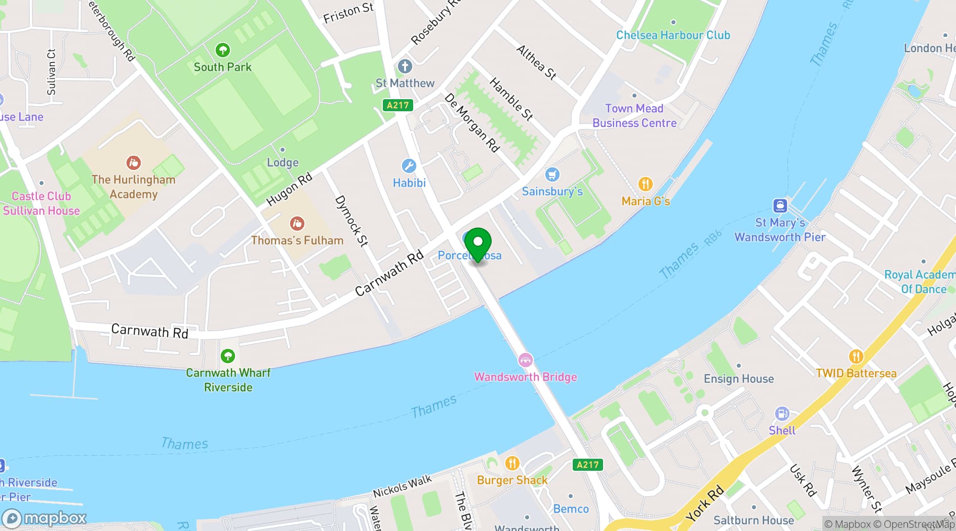 Map showing Neverland London