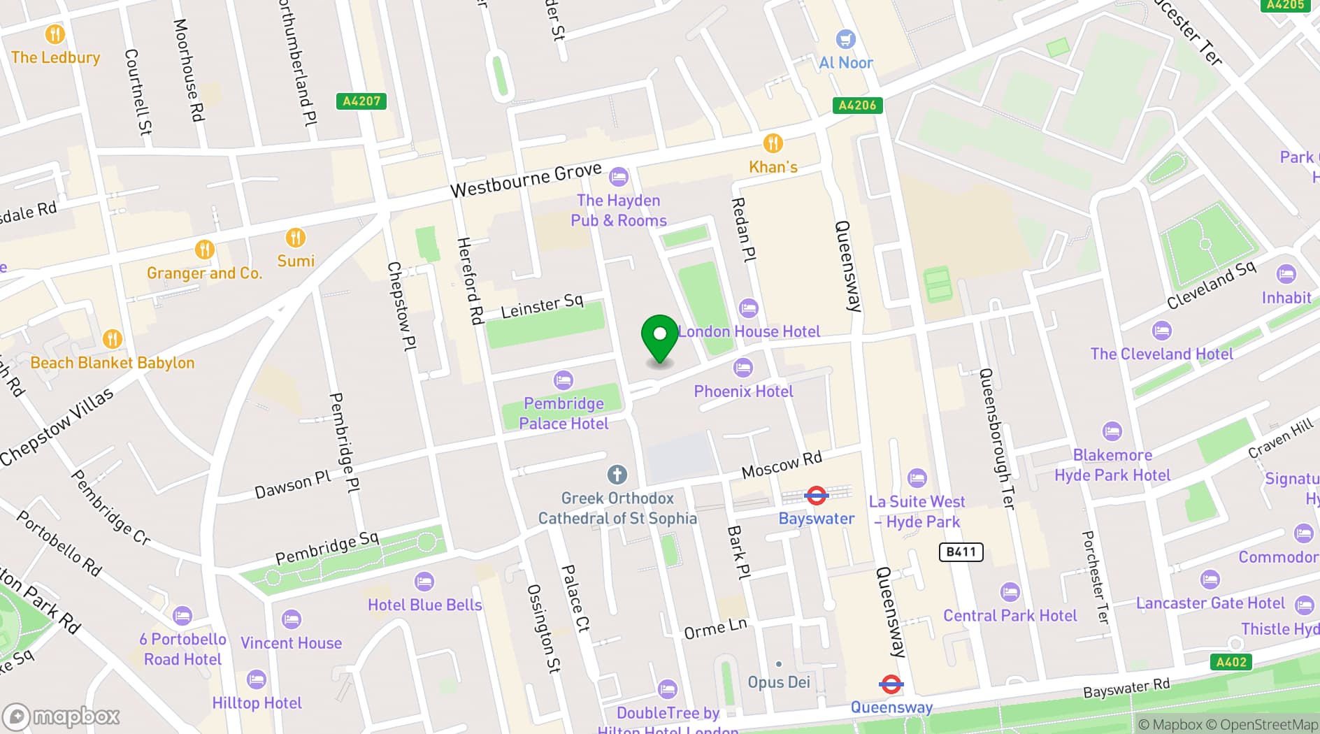 Map showing Grand Plaza Serviced Apartment