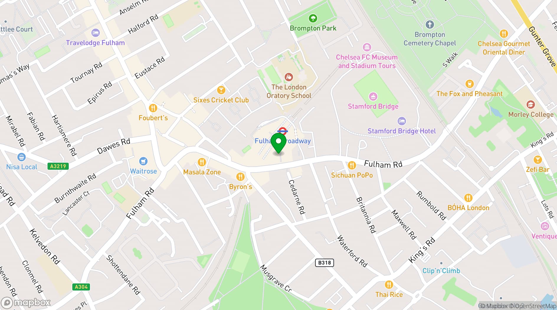 Map showing Regus