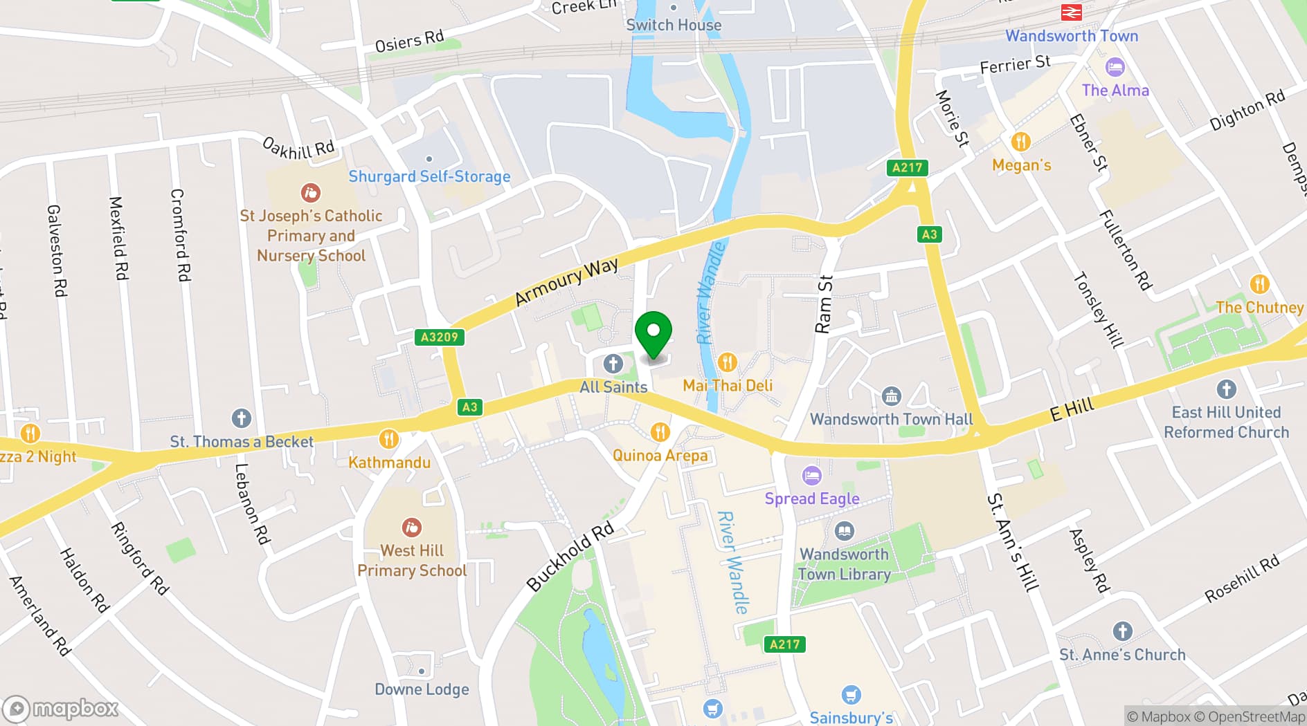 Map showing Creative Studio/Small Office Space with Parking