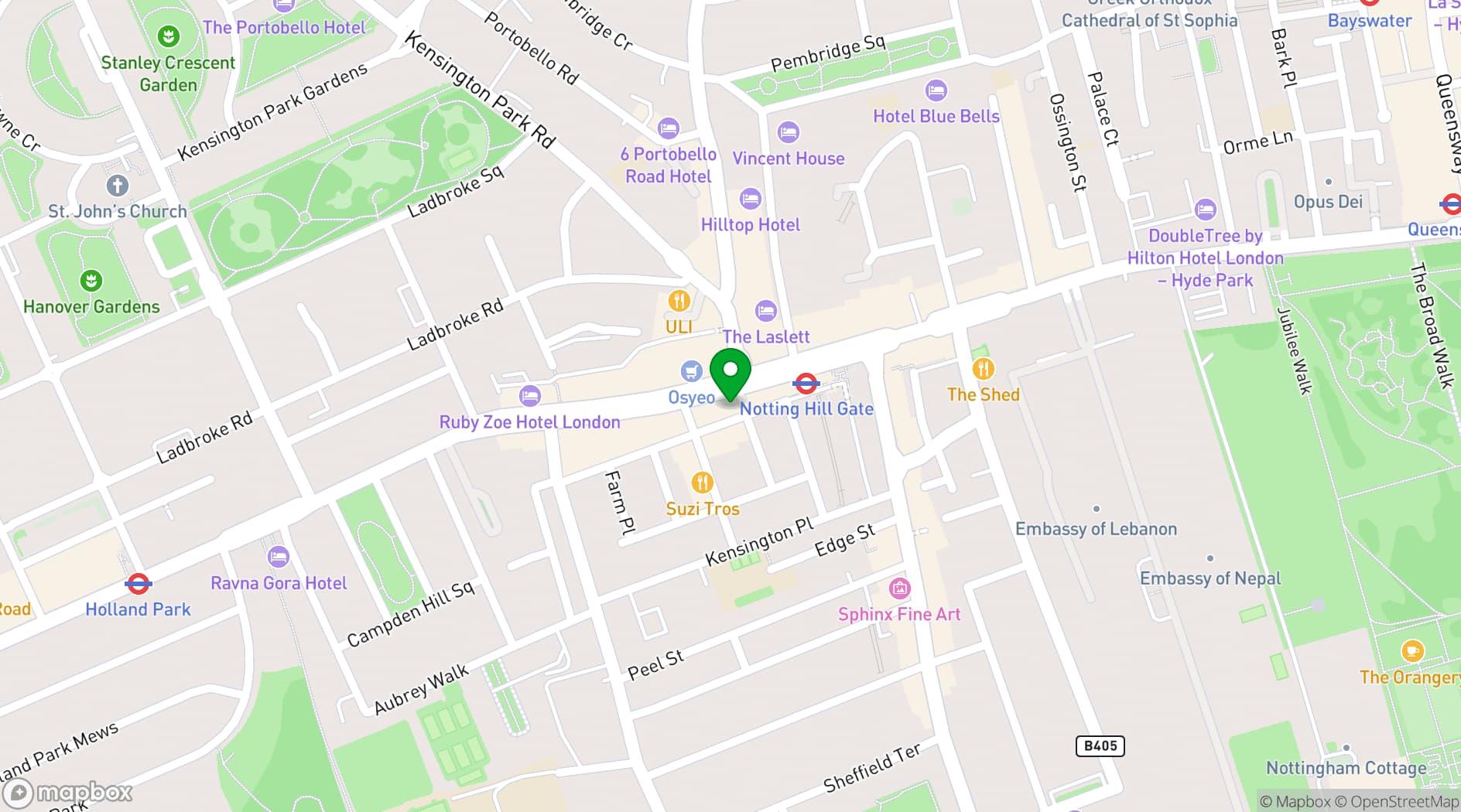 Map showing Viajante