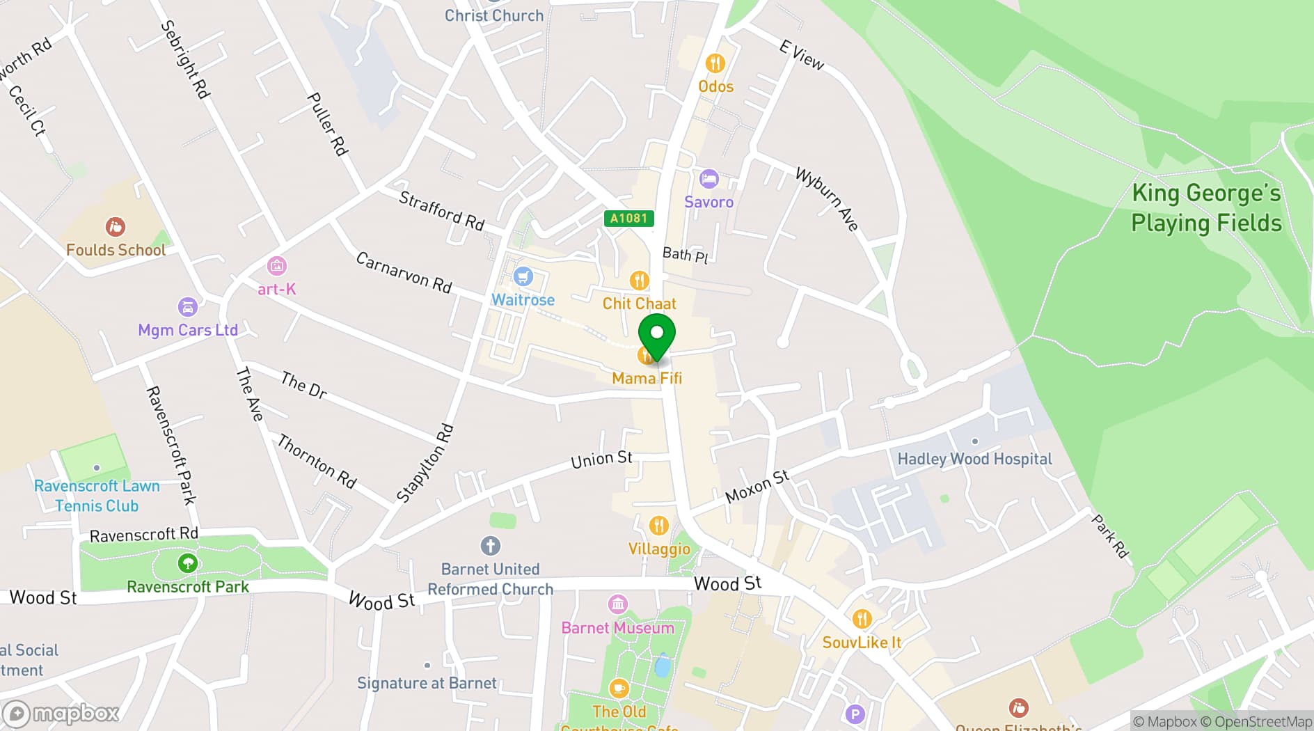 Map showing STARDOM Dance Studios