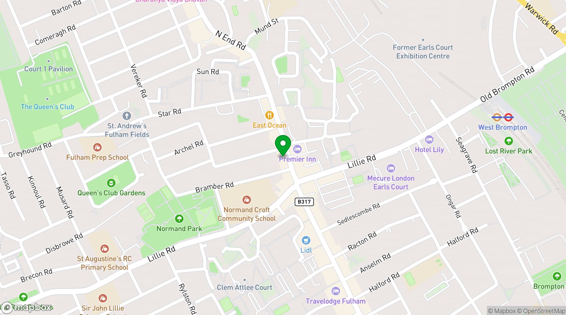 Map showing Arthill Gallery
