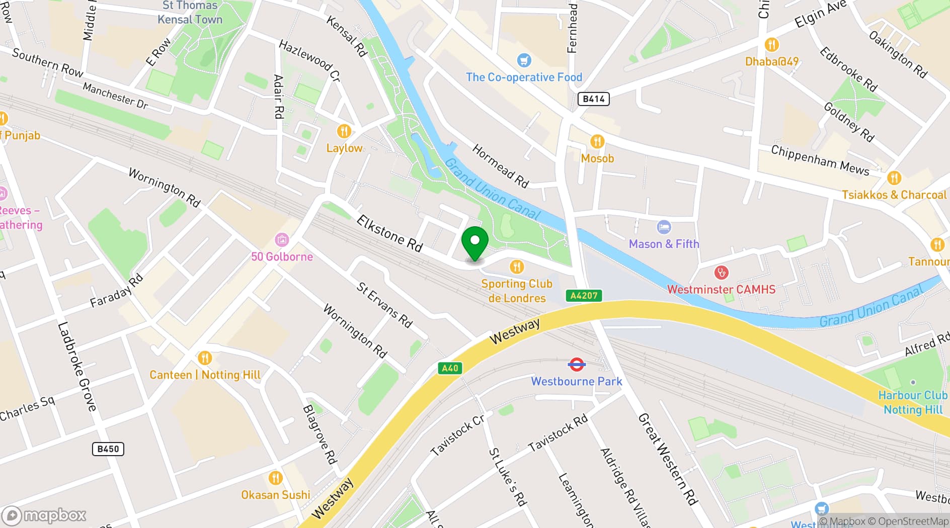 Map showing Meanwhile Gardens Playhut