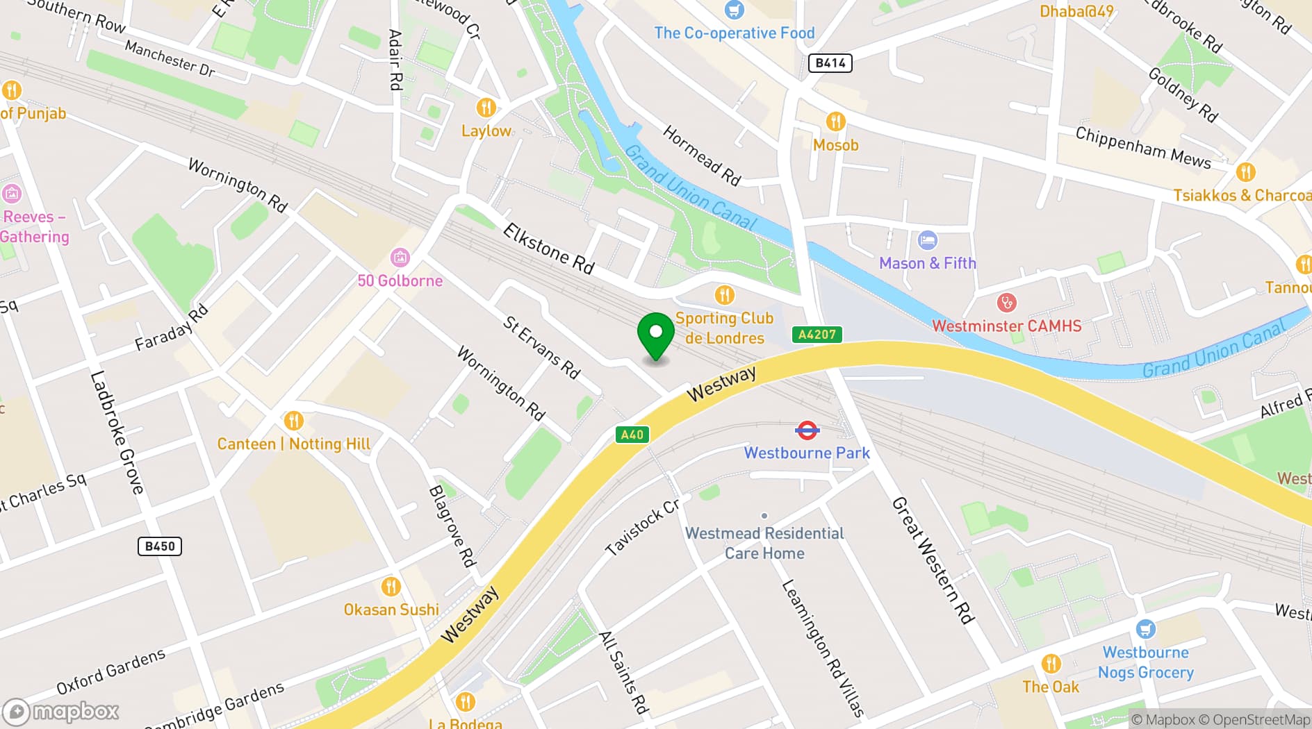 Map showing Al Manaar