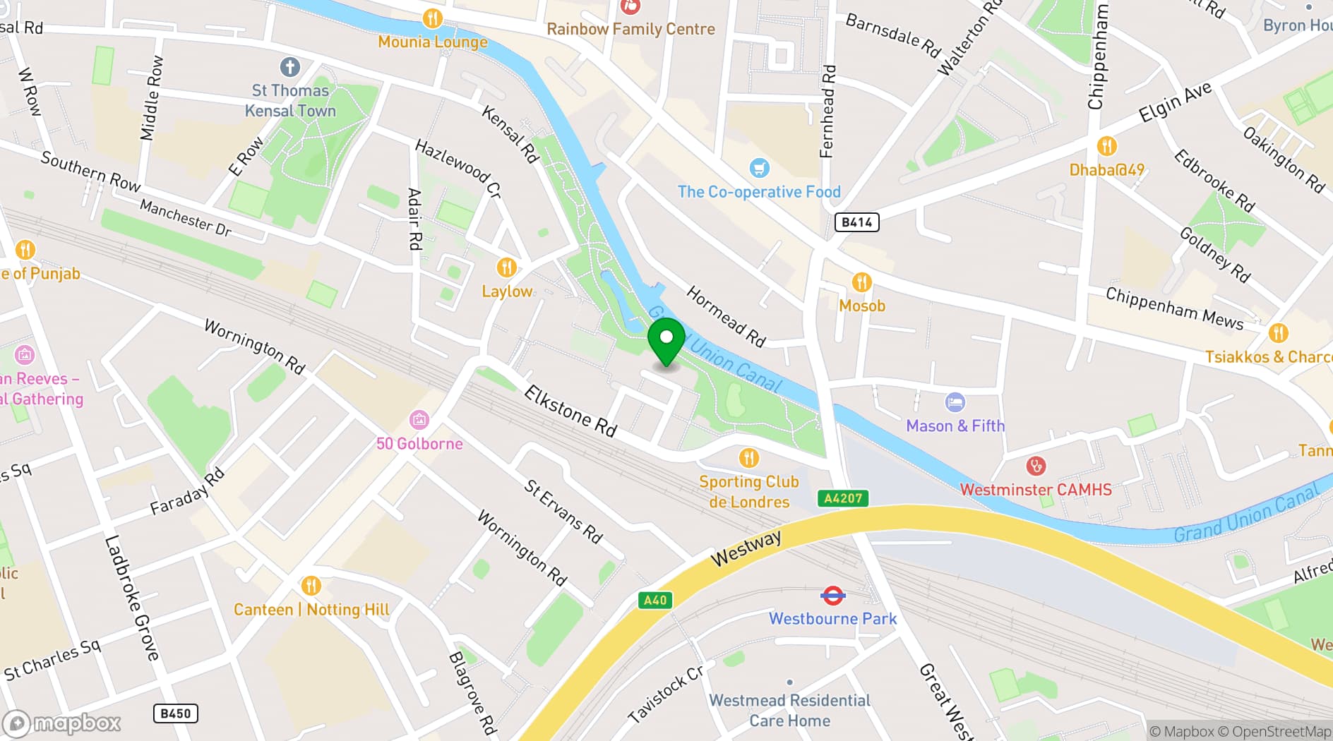 Map showing The Studio Building Gallery