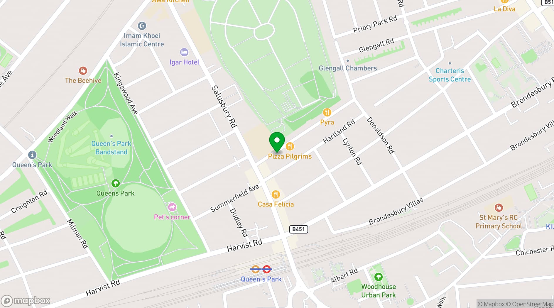 Map showing Wolfpack Lager