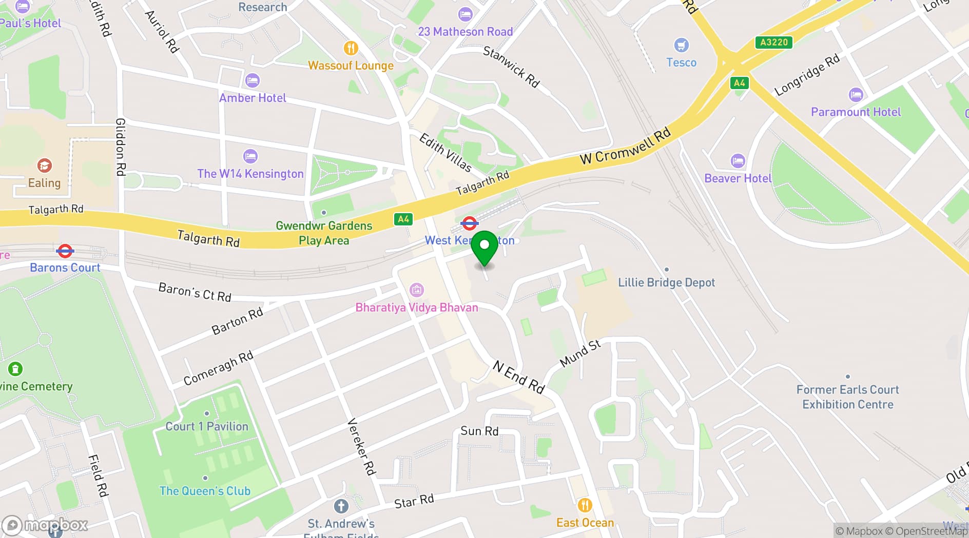 Map showing WKMT