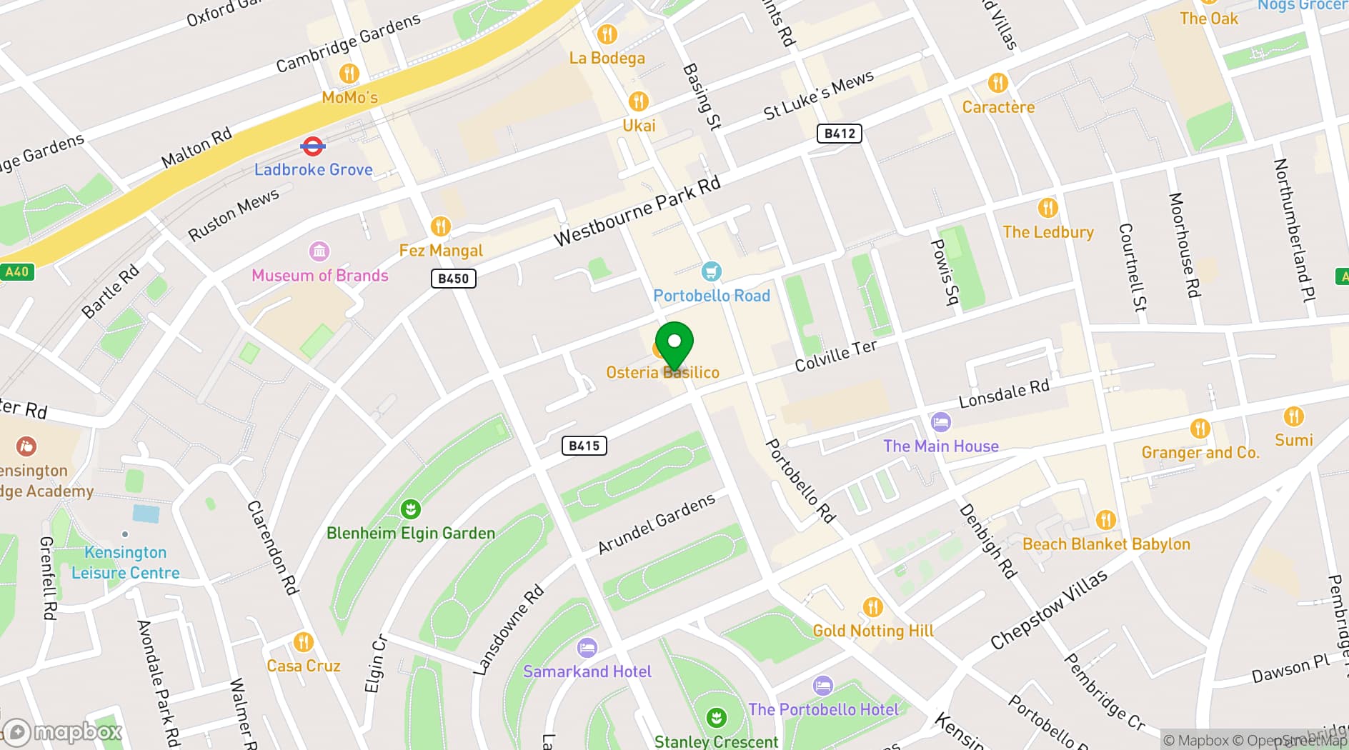 Map showing Lutyens & Rubinstein