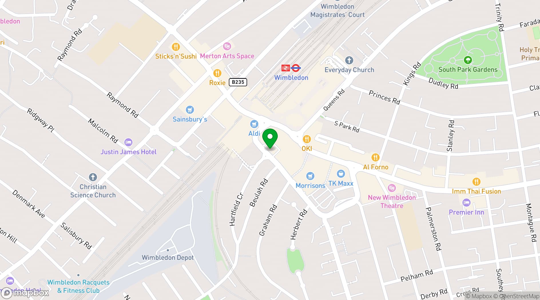 Map showing PS Spaces Studio
