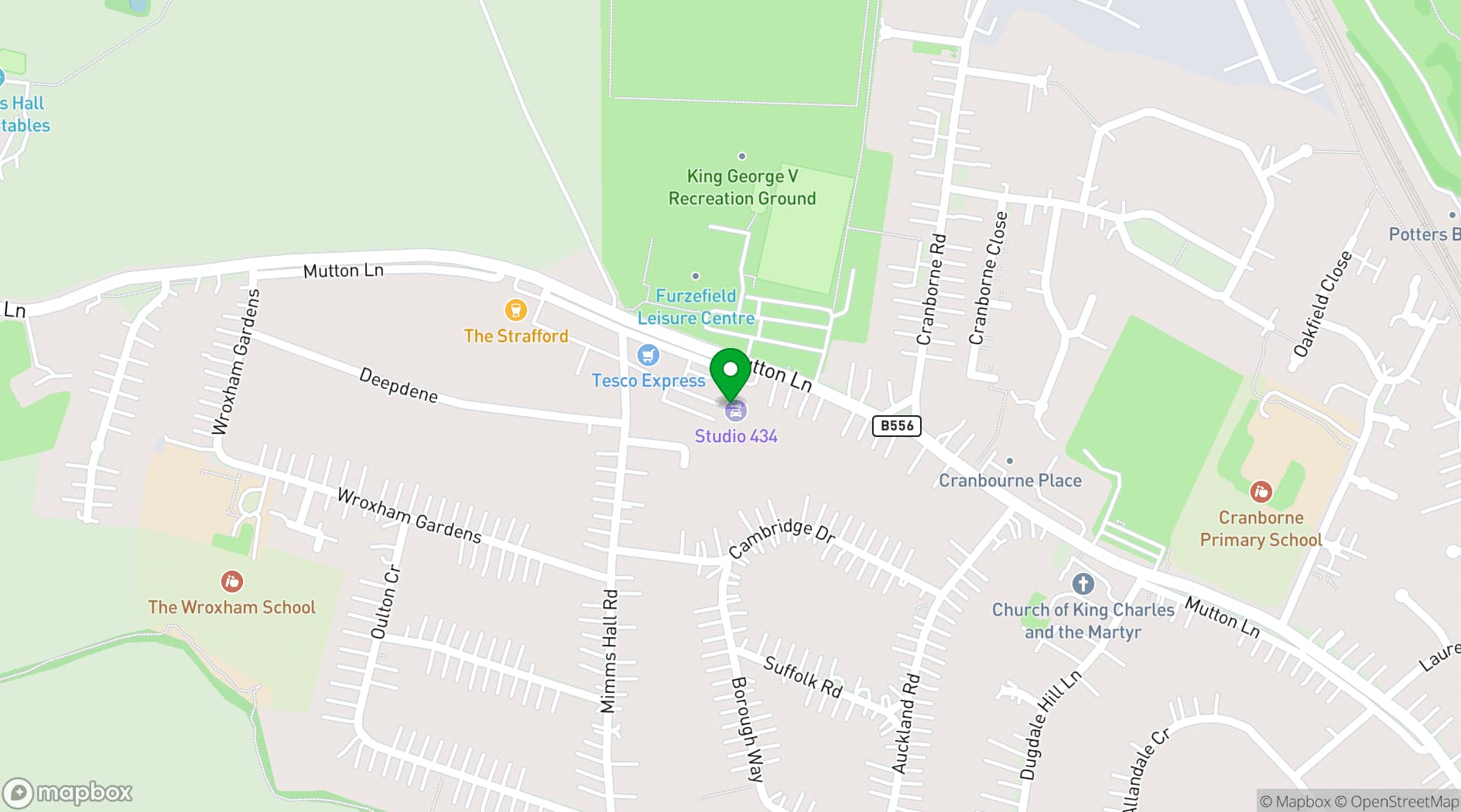 Map showing Studio434