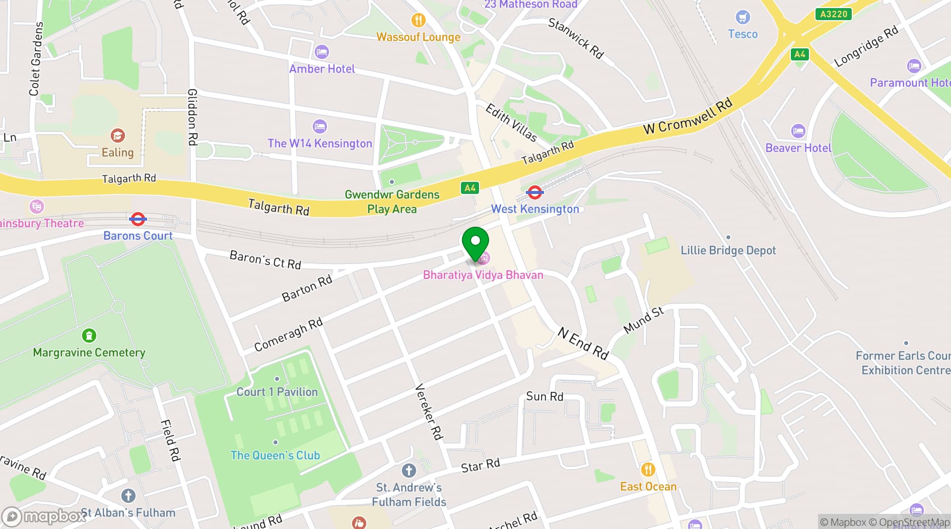 Map showing The Bhavan 