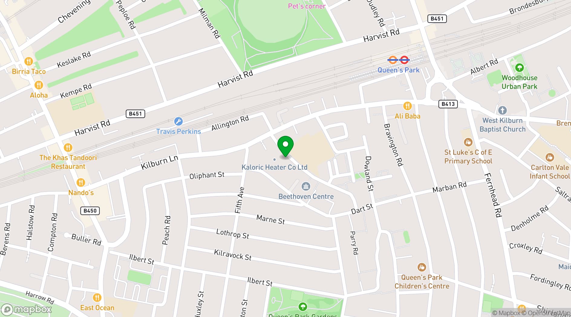 Map showing Sammy's Soft Play