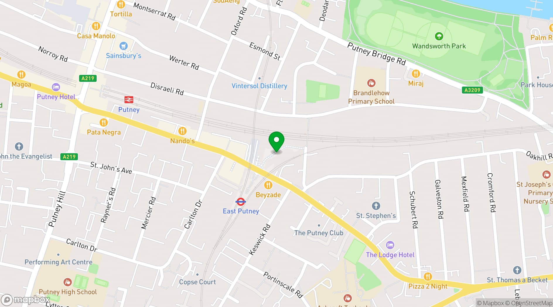 Map showing StudioBlak Studios