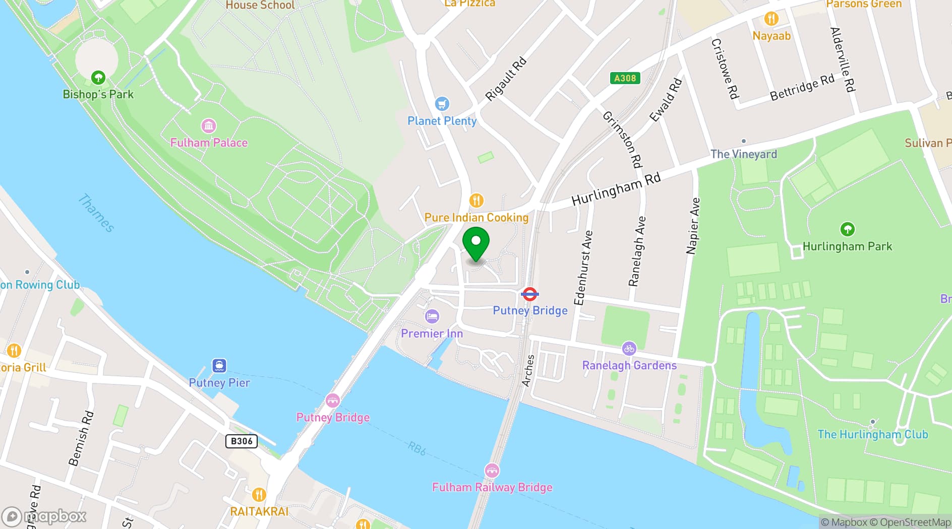 Map showing Regus
