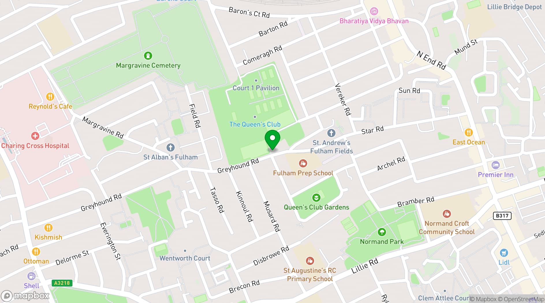 Map showing The Colton Arms