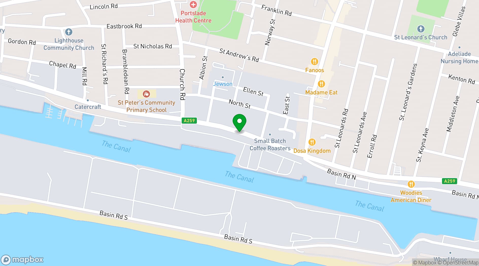 Map showing The Circle Arts Centre