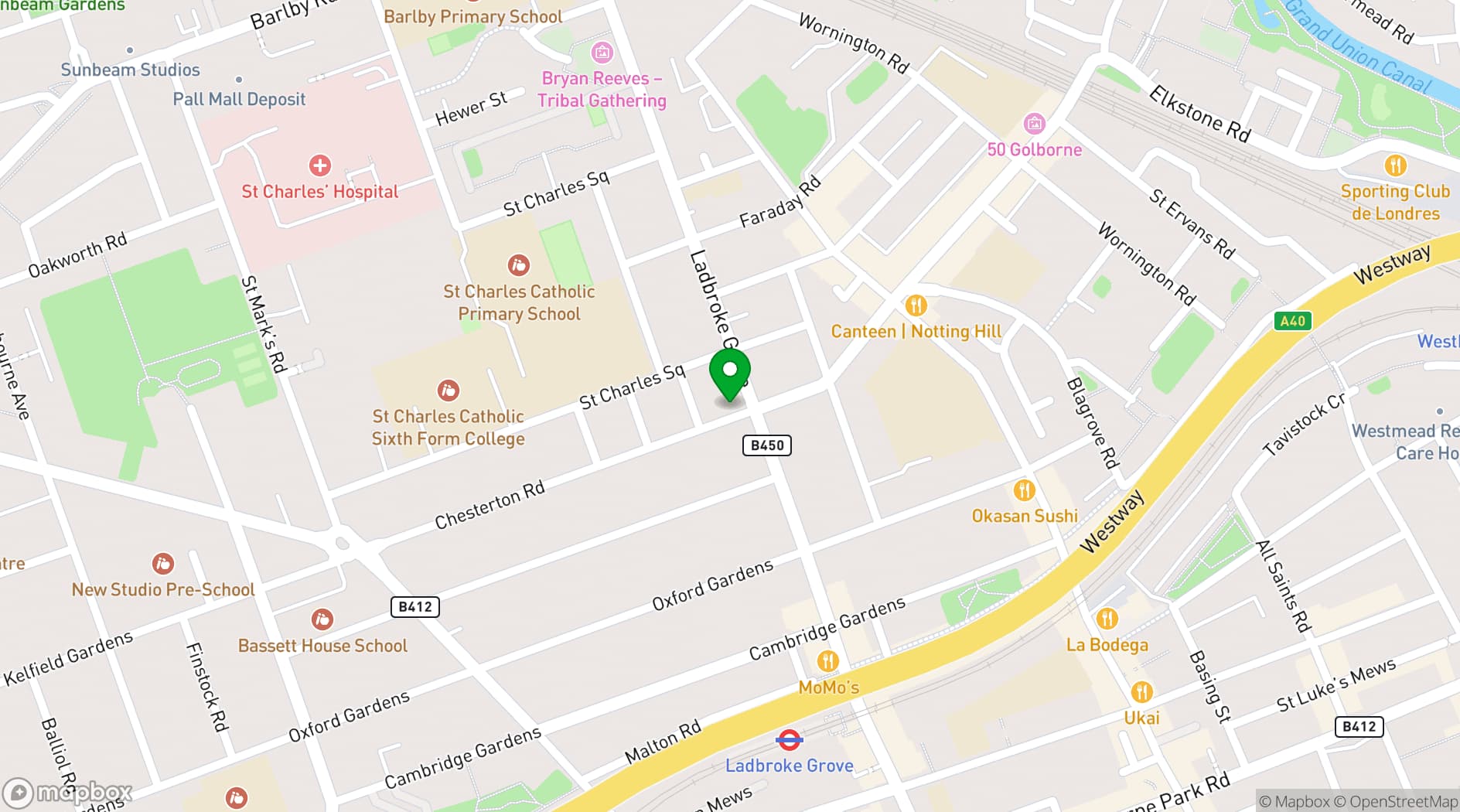 Map showing Enrica Rocca Cooking School