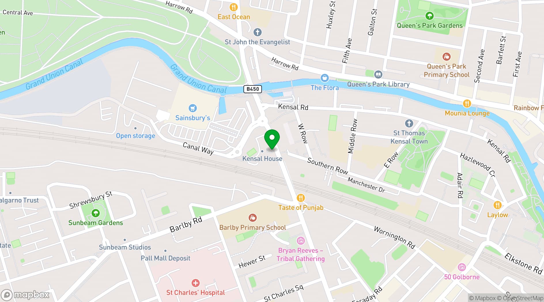 Map showing SPID Theatre