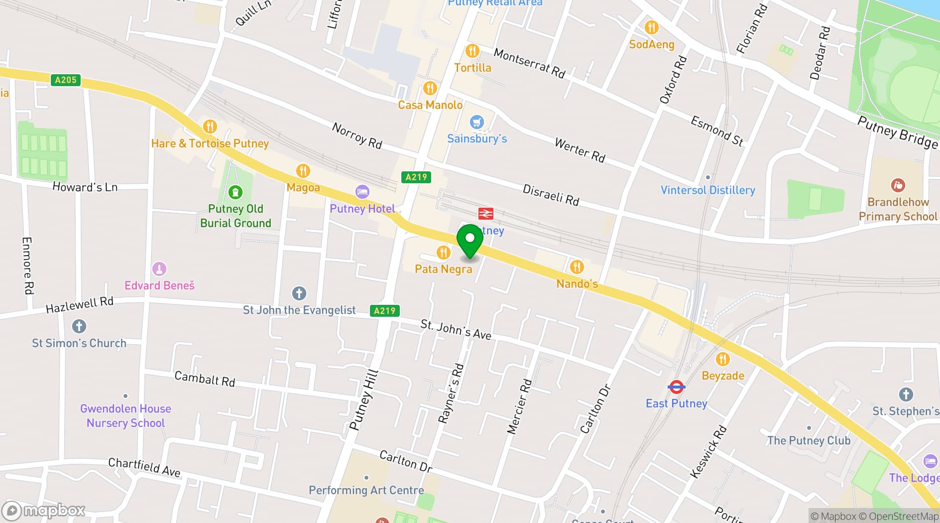 Map showing The Landing by Spacemade