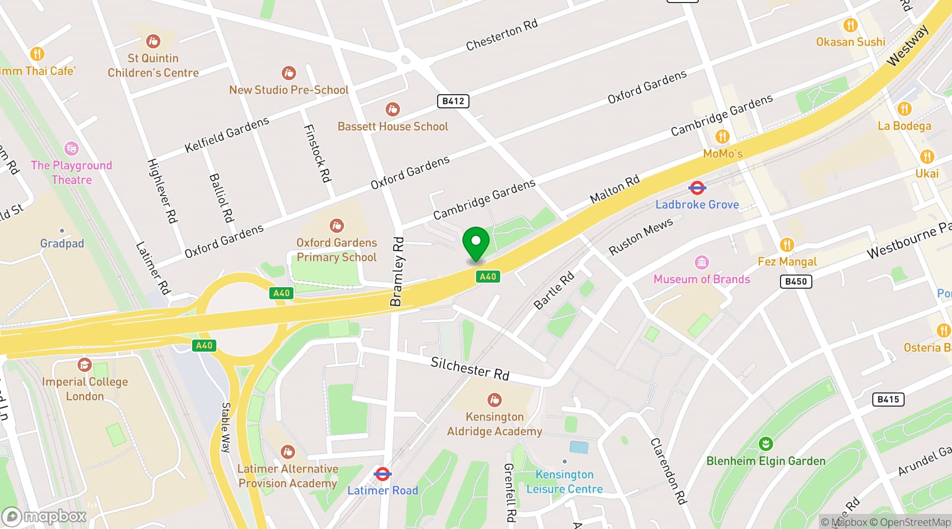 Map showing Maxilla Makerspace