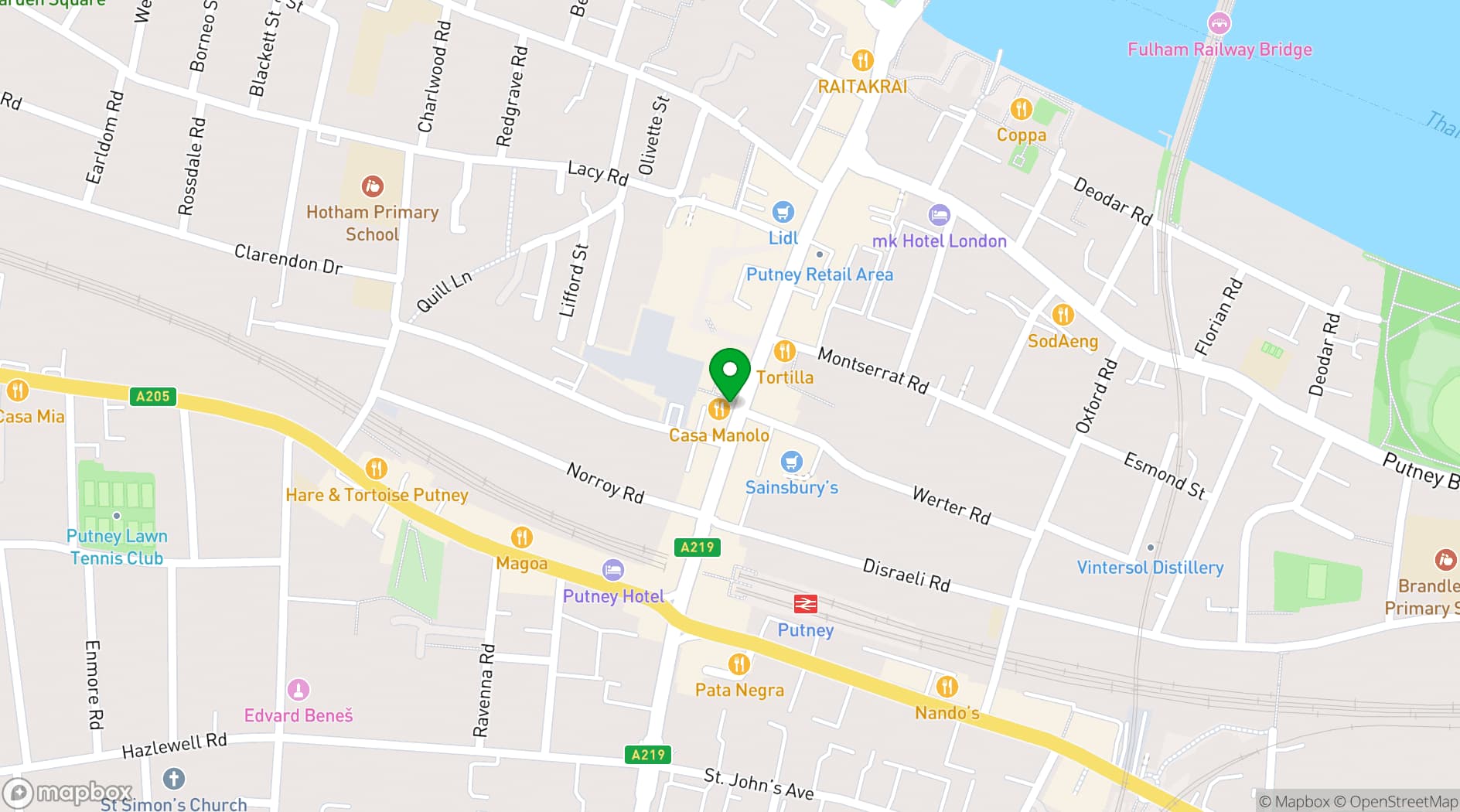 Map showing Spotted Horse 