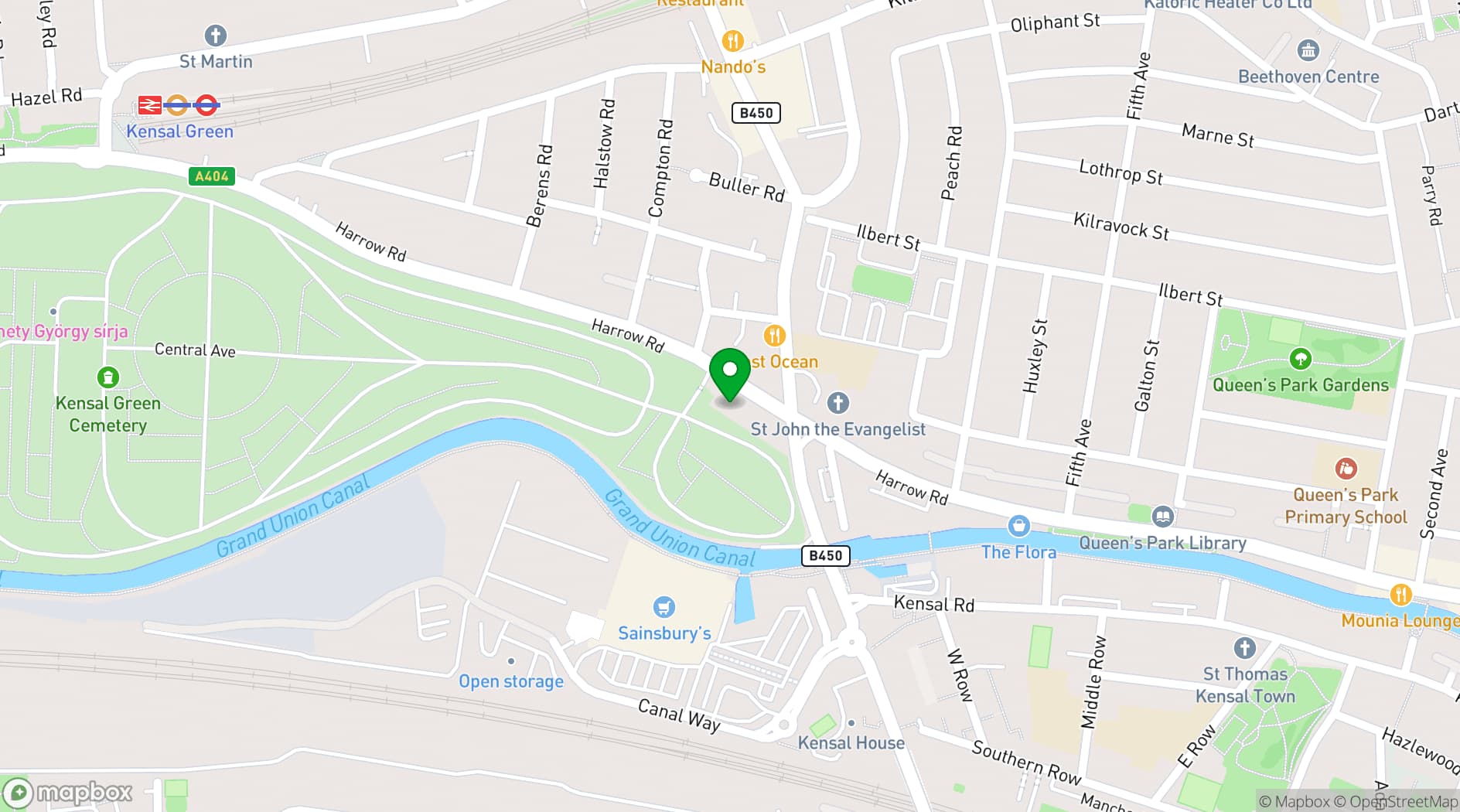 Map showing Slush Brothers