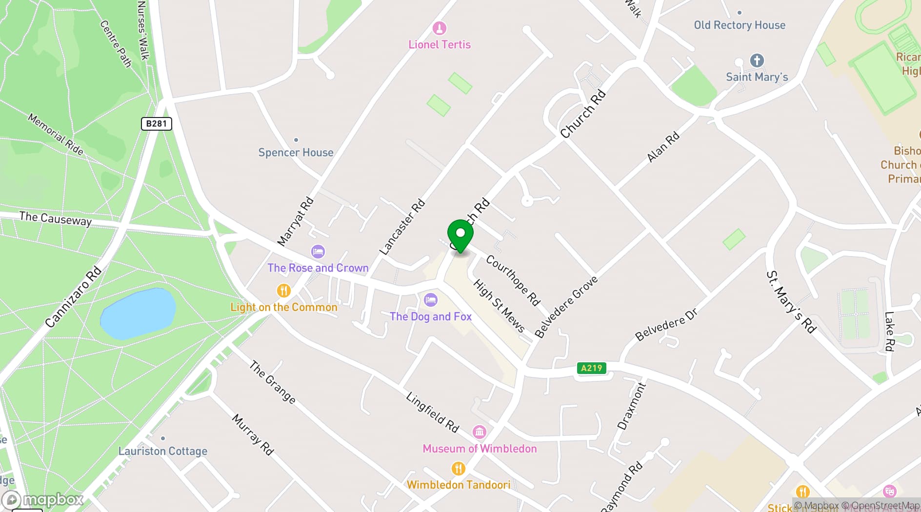 Map showing Ad Lib Gallery