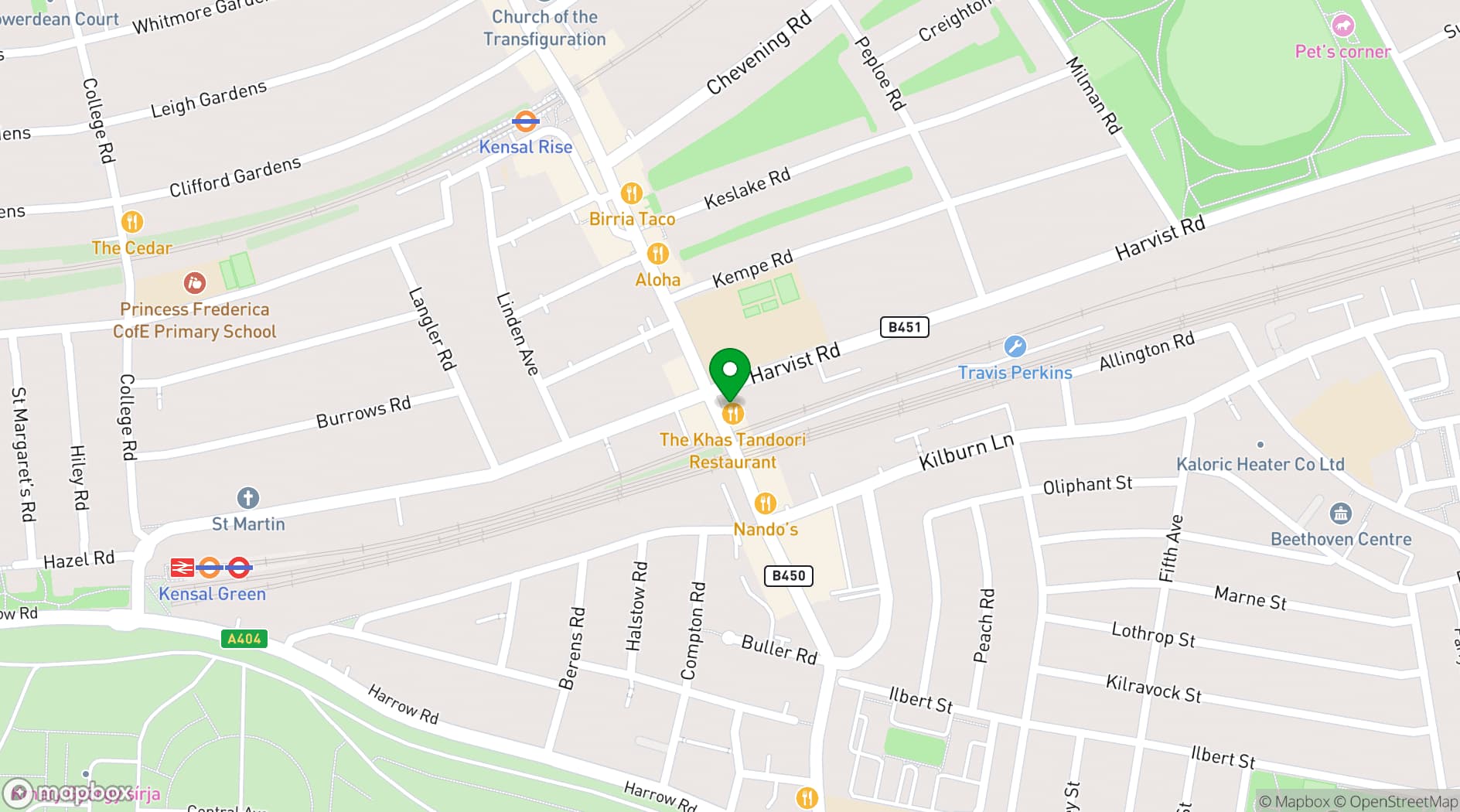 Map showing Rullo’s