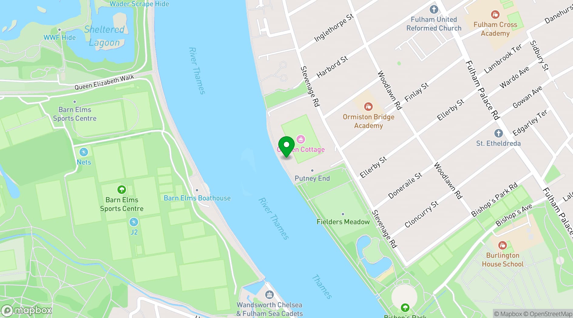 Map showing Brasserie Constance