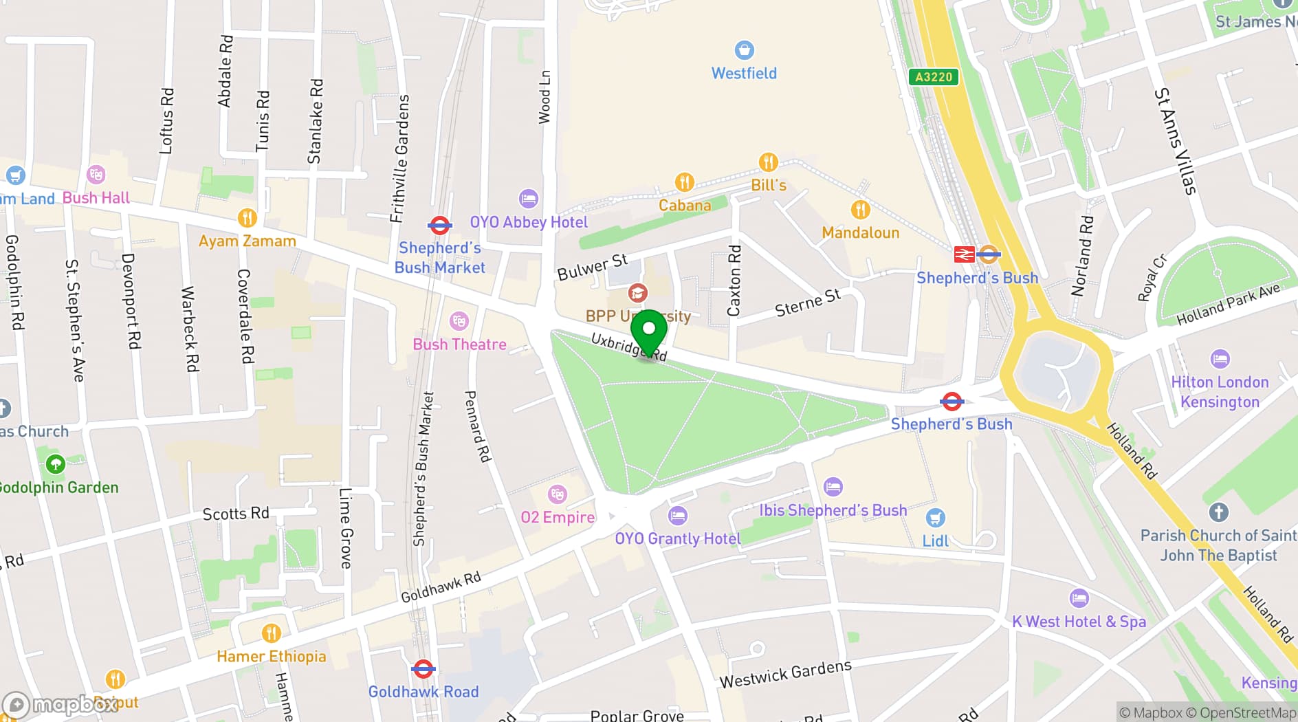 Map showing Contemporary Family House