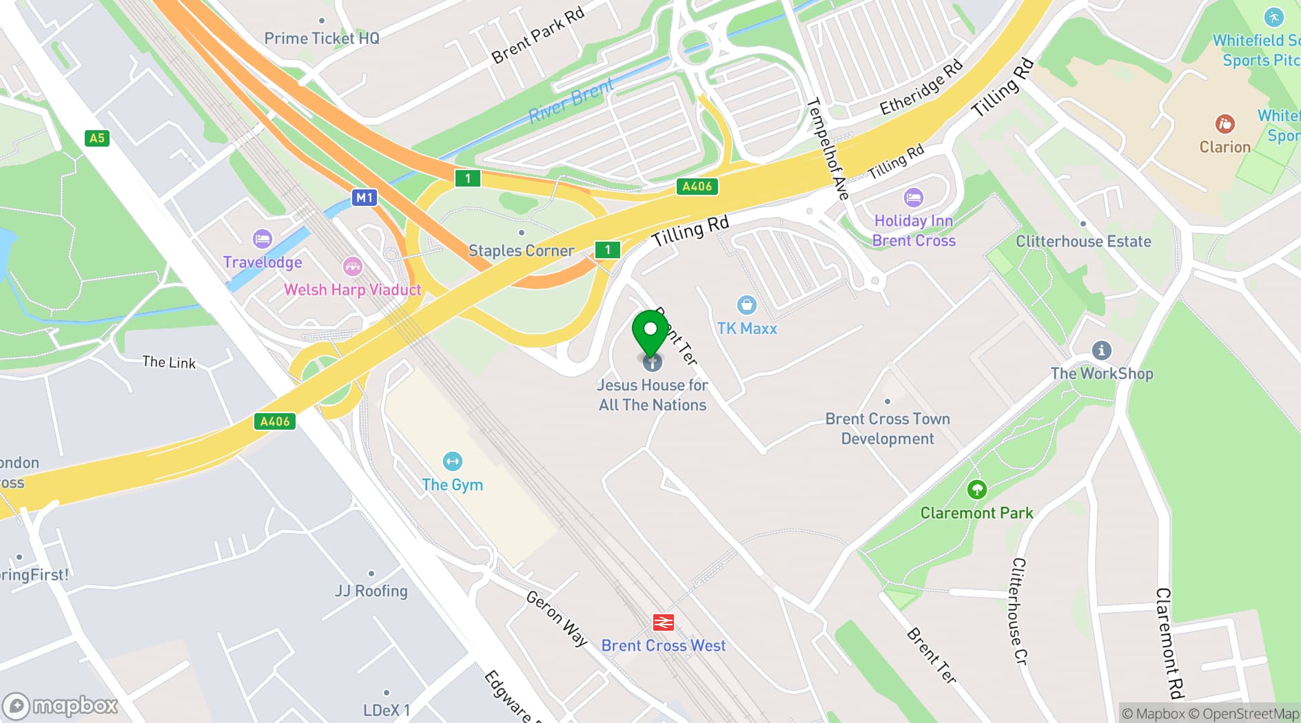 Map showing The 108