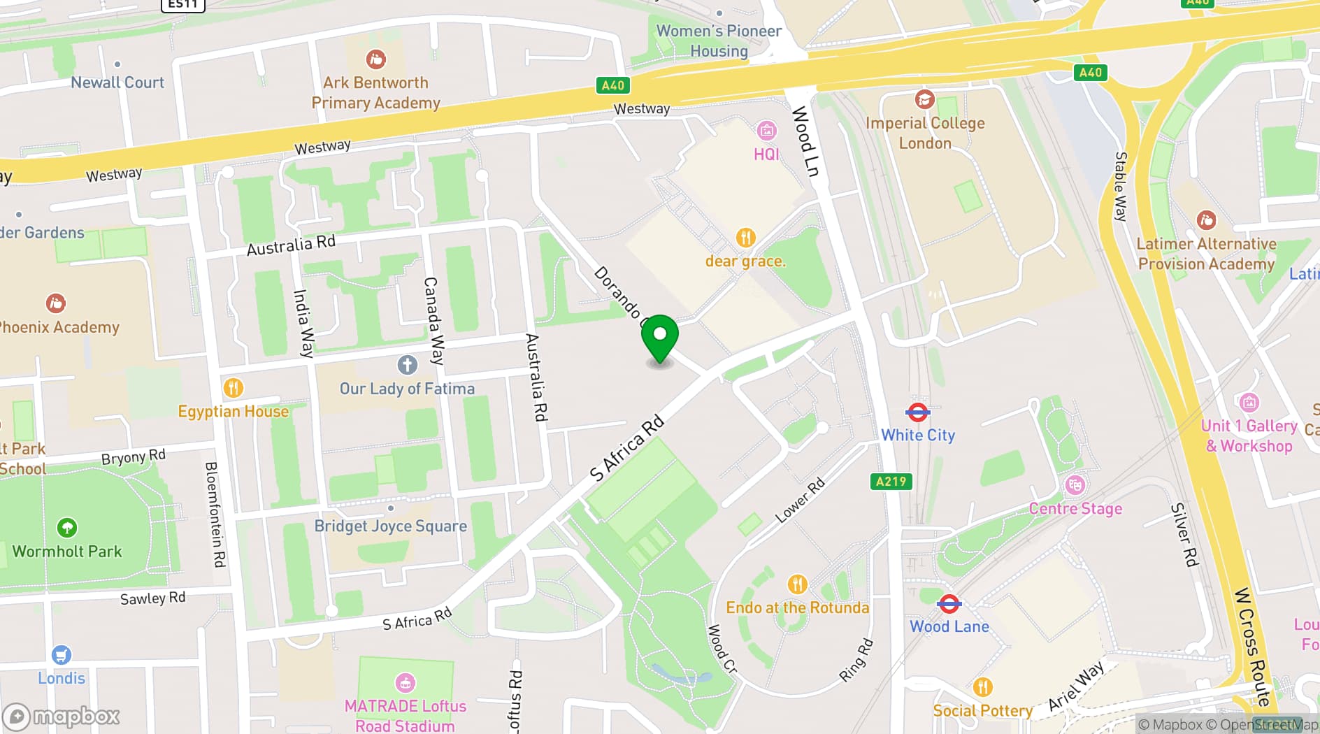 Map showing EdCity