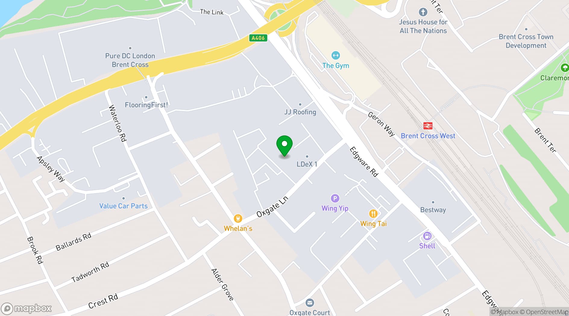 Map showing Shots4u Studios