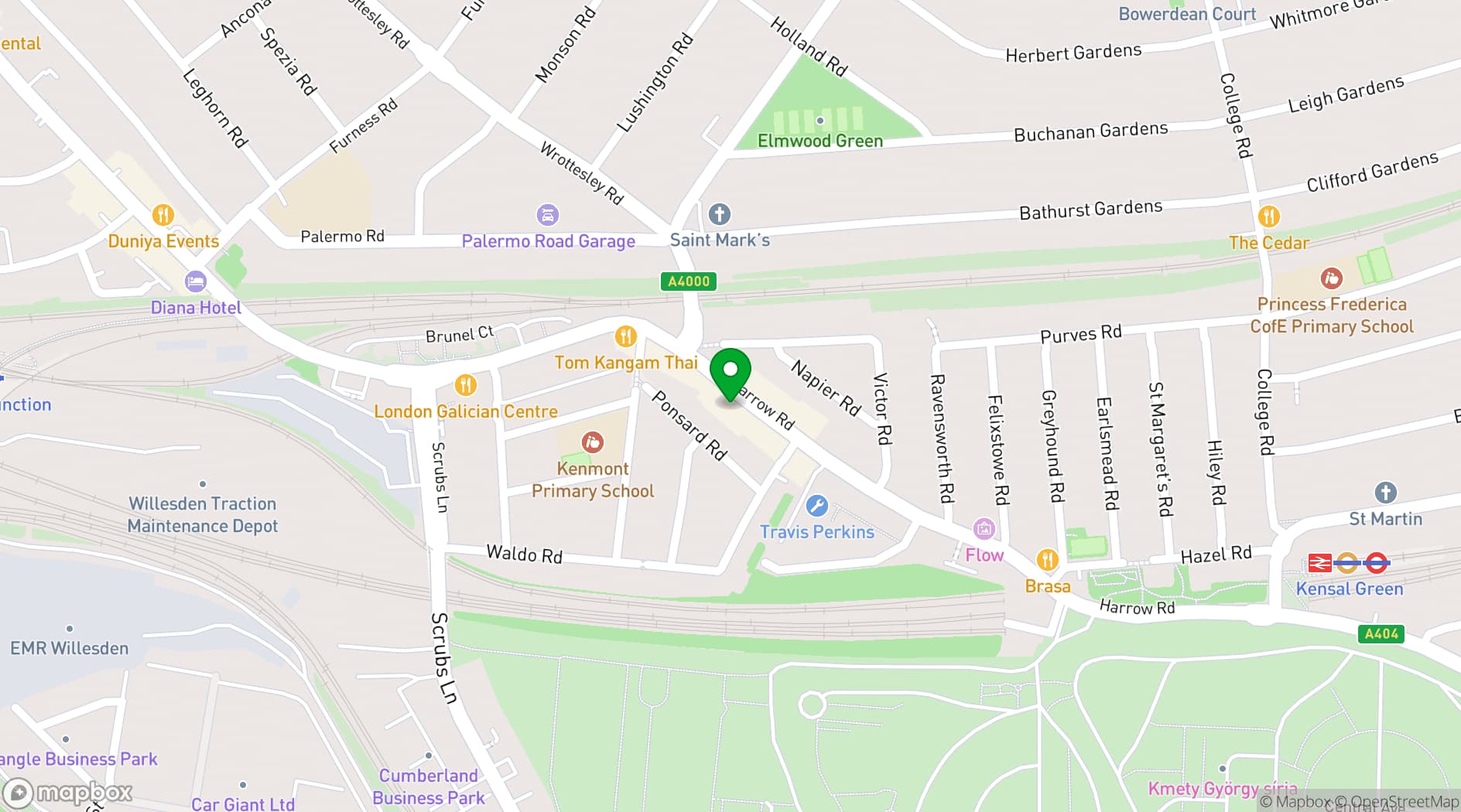 Map showing Seven9Three Gallery