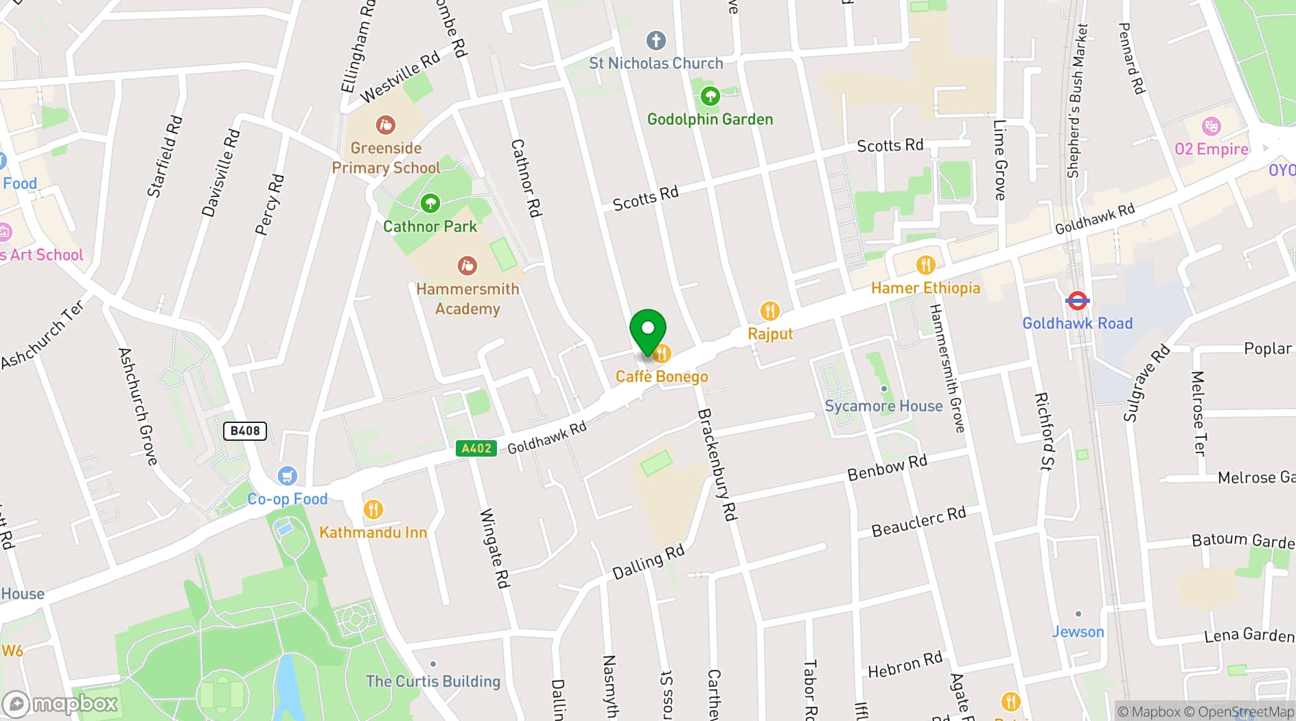 Map showing O'Donoghues
