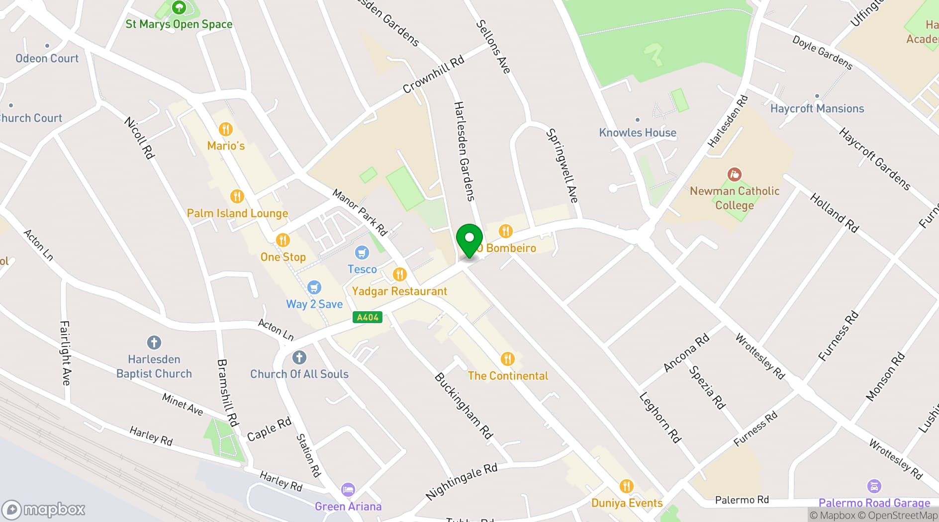 Map showing Valhallan Esports Training