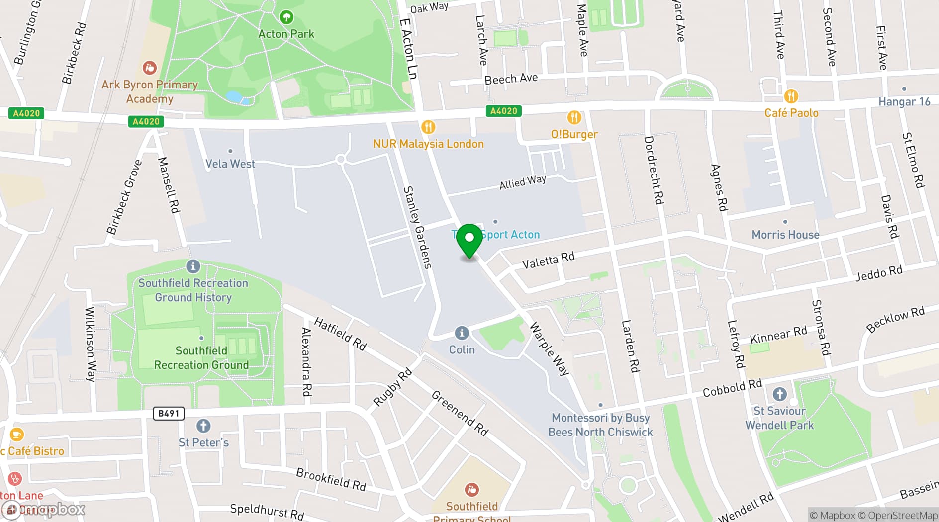 Map showing Yoga West