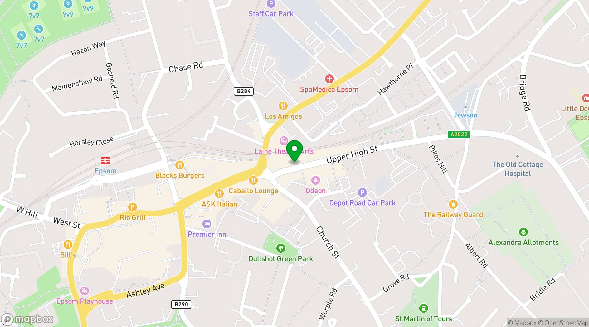 Map showing Miniature Bar & Grill