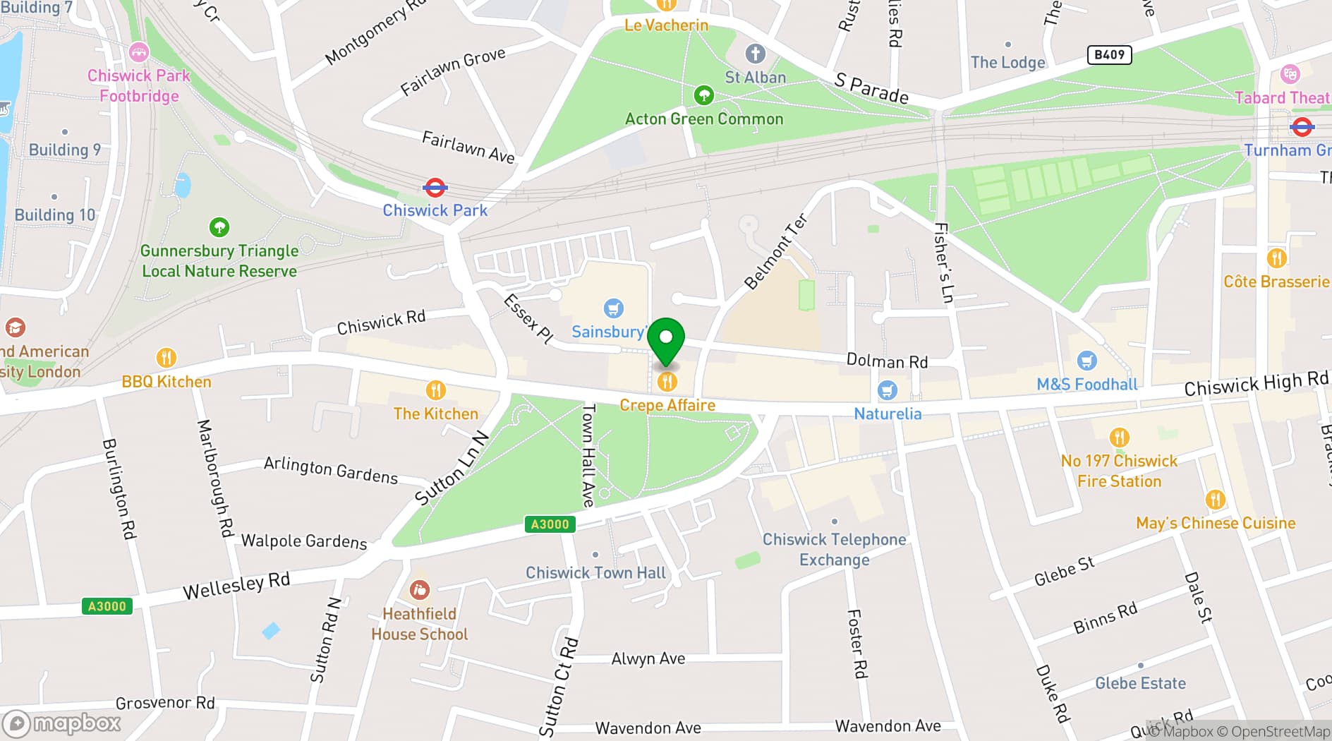 Map showing Maggie & Rose 