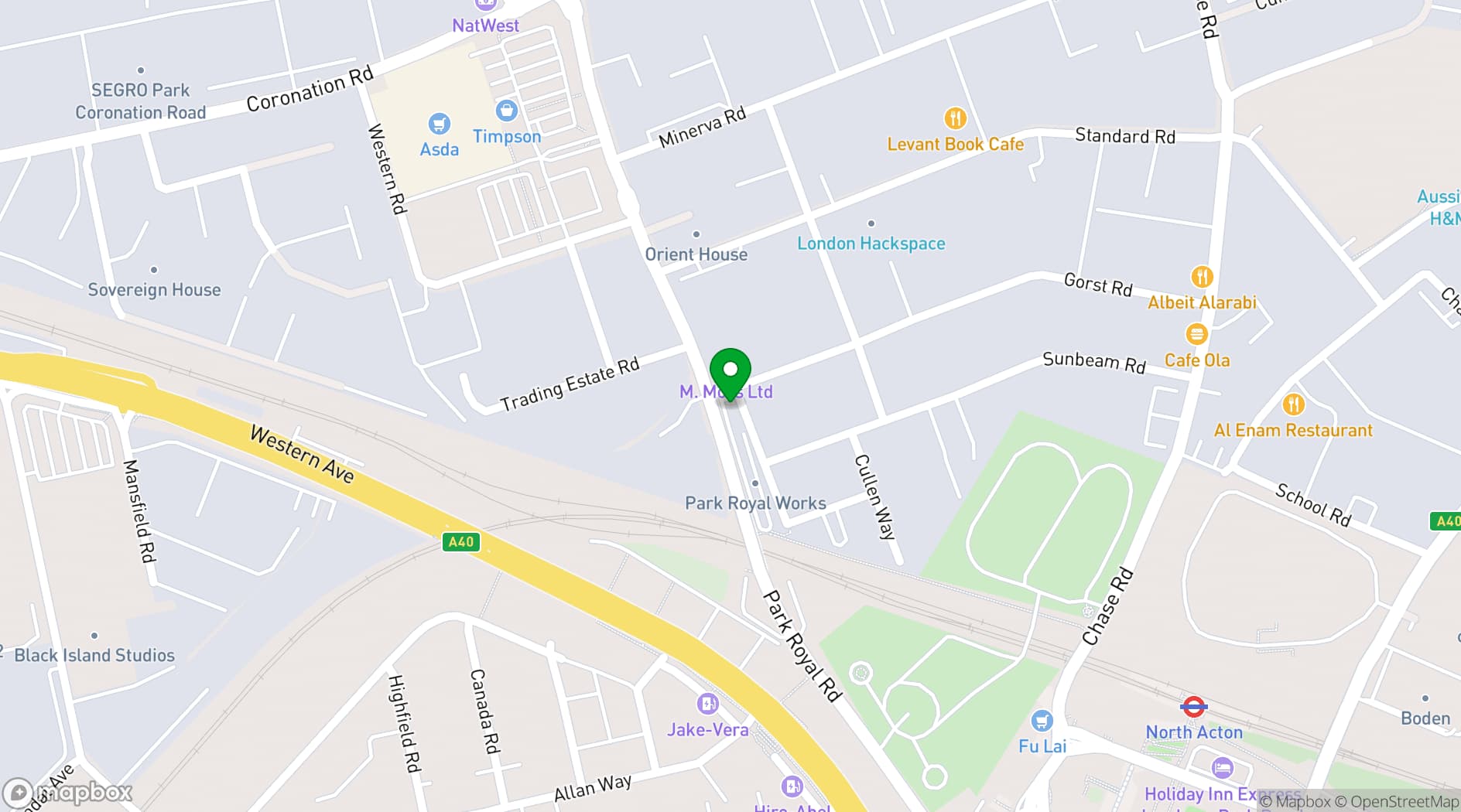 Map showing Bar Brothers Events