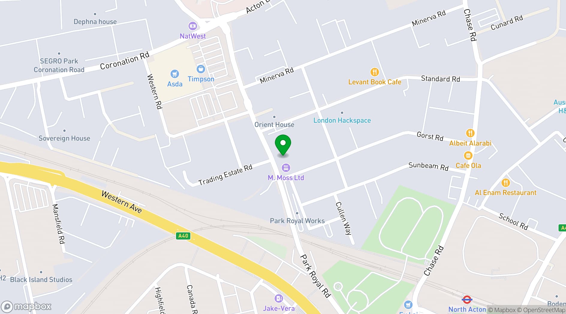 Map showing Klatch Studio - Infinity Cove