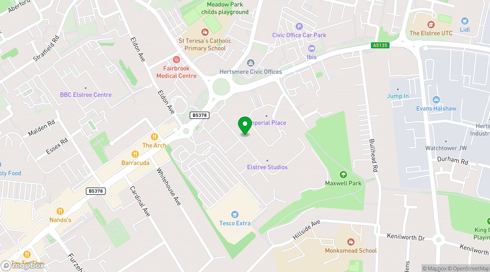 Map showing Soul Studio Events