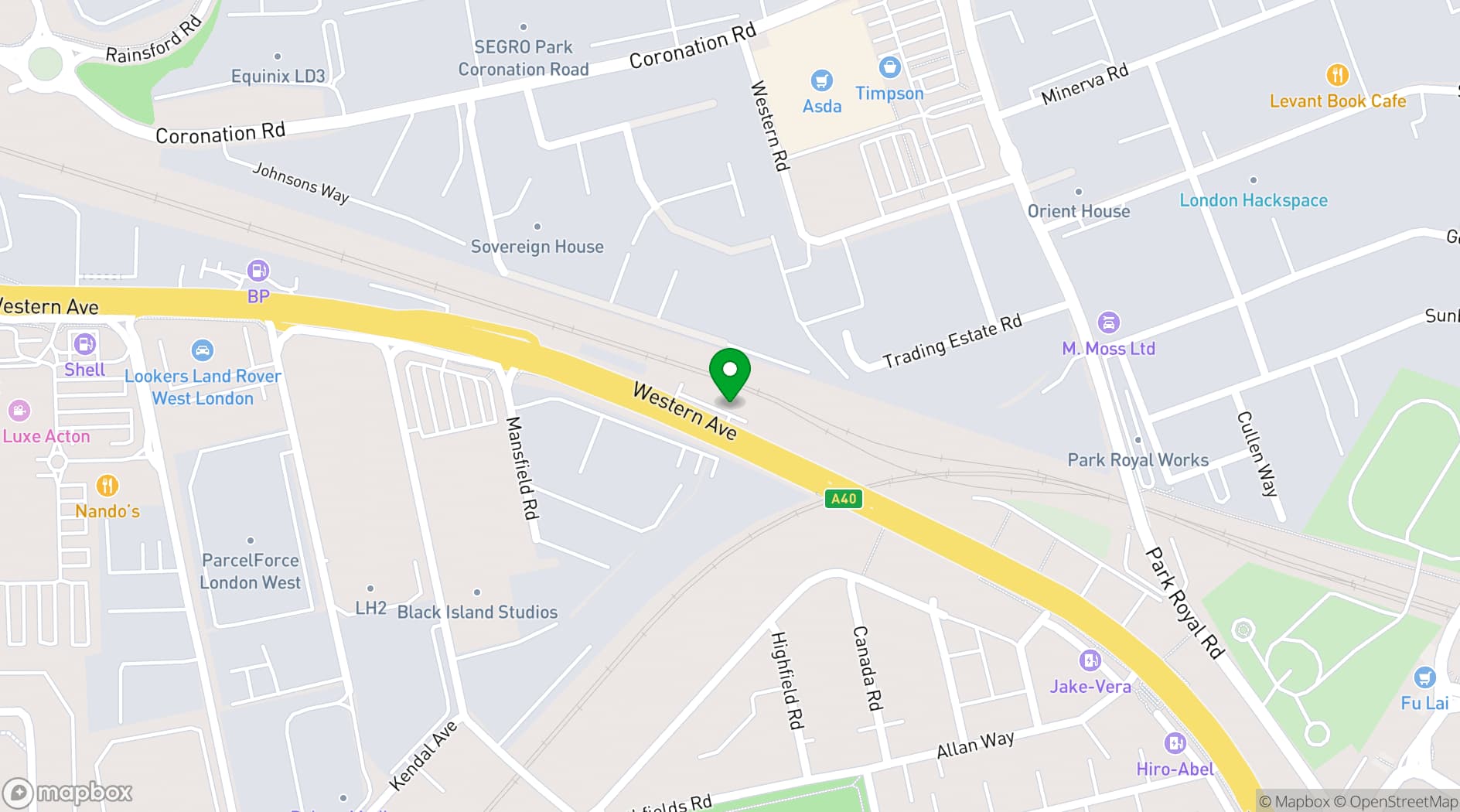 Map showing Respect The Studio
