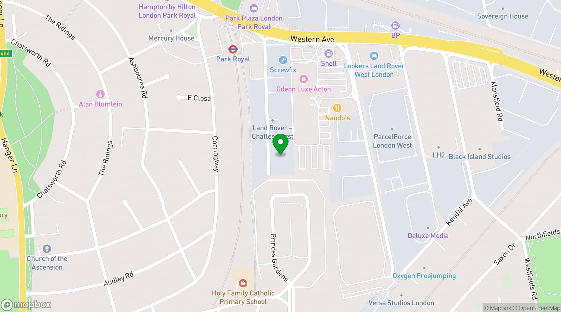 Map showing Qube West