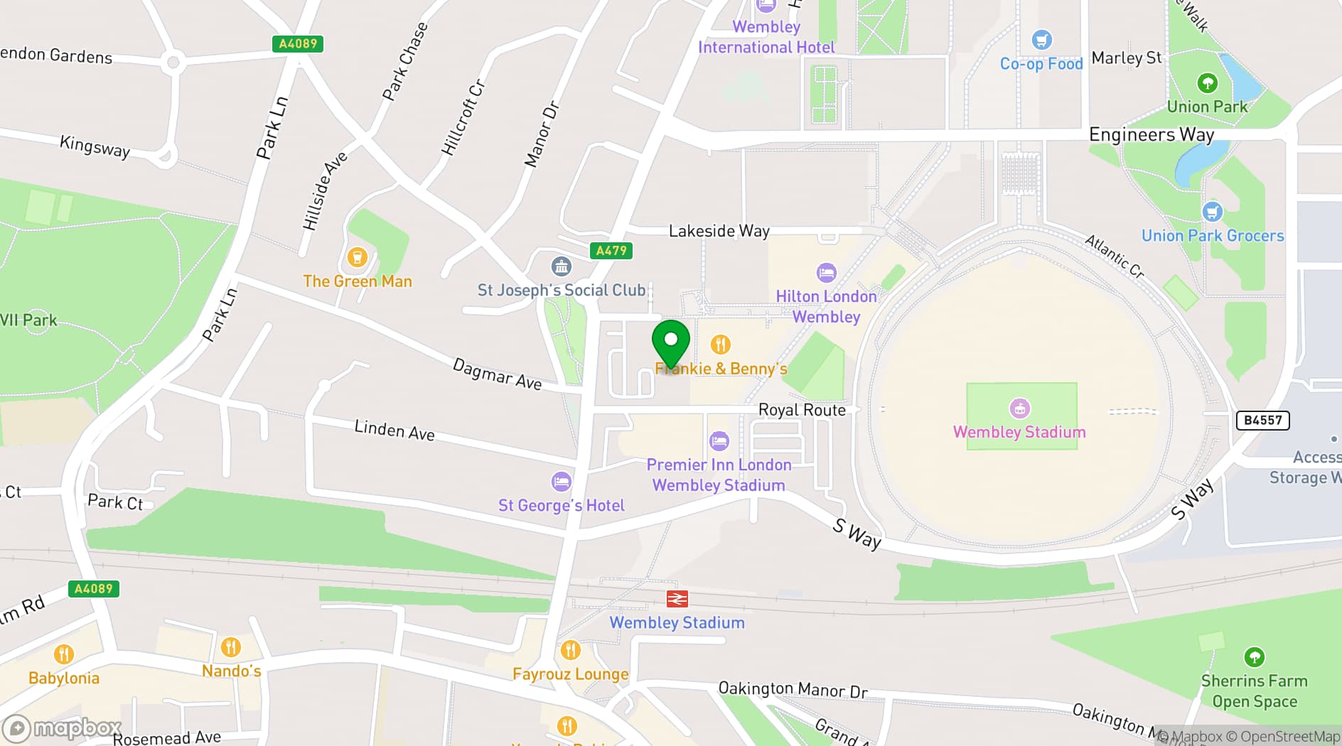 Map showing Dariana Events
