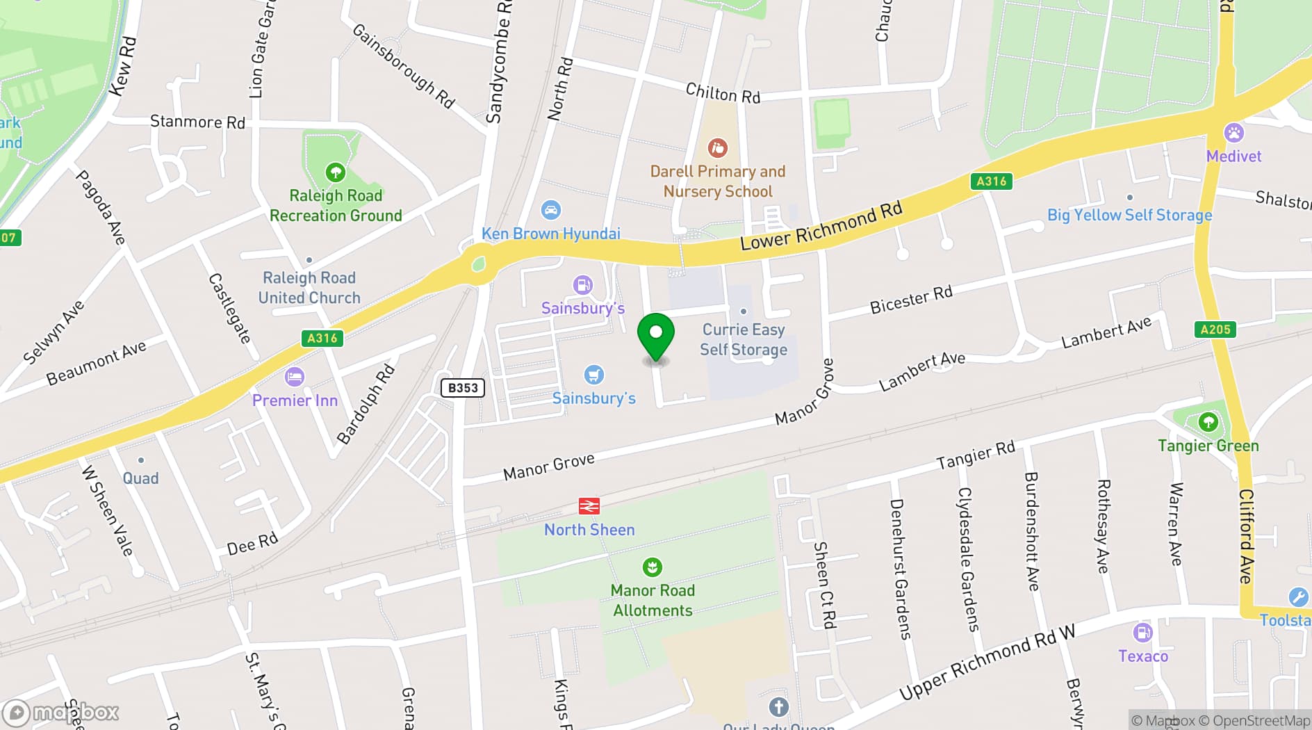 Map showing Majestic Fitness