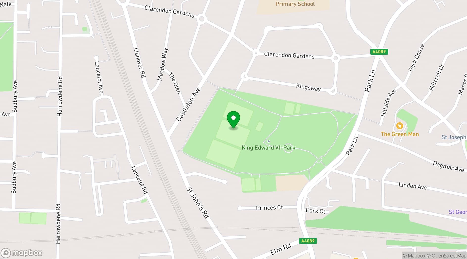 Map showing Arcadian King Edward